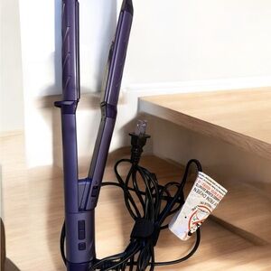 NWOT ELLESYE BY083A 2-in-1 Hair Straightener and Curler - Purple